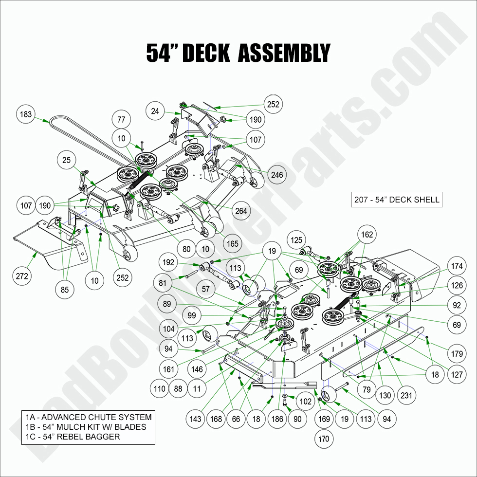 2022 Rebel - 54" Deck Assembly